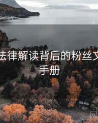 汤头条法律解读背后的粉丝文化实用手册