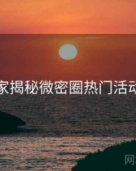老玩家揭秘微密圈热门活动速览