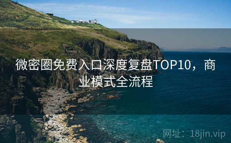 微密圈免费入口深度复盘TOP10，商业模式全流程